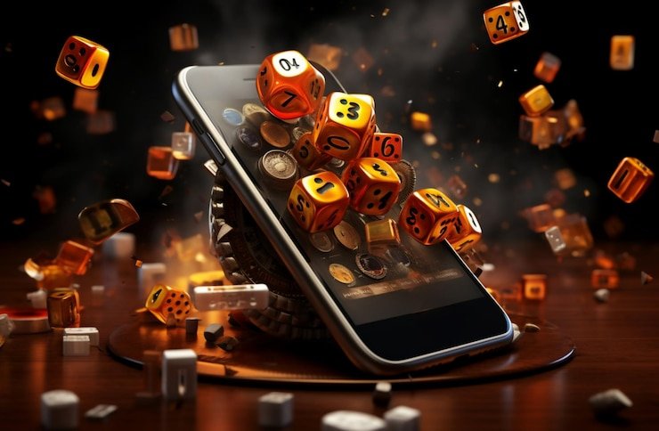 Antarmuka aplikasi mobile bandar99 menampilkan permainan slot dan live casino